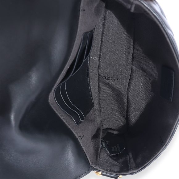 Fendi Black Logo Embossed Mini Baguette - Picture 8 of 8